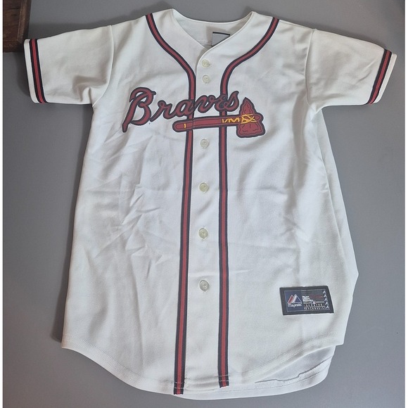 Majestic Other - Atlanta Braves Majestic Mens Jersey White Embroidered Small